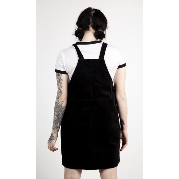 Disturbia Total Nightmare Corduroy Pinafore Dress - Picture 3 of 7